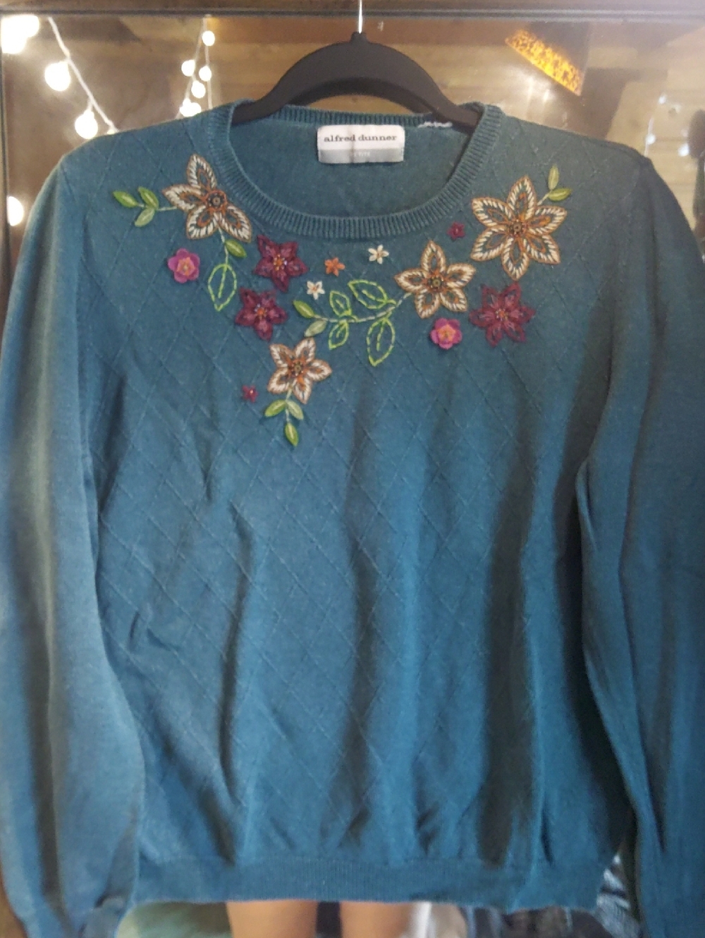 Alfred Dunner Embroidered Sweater